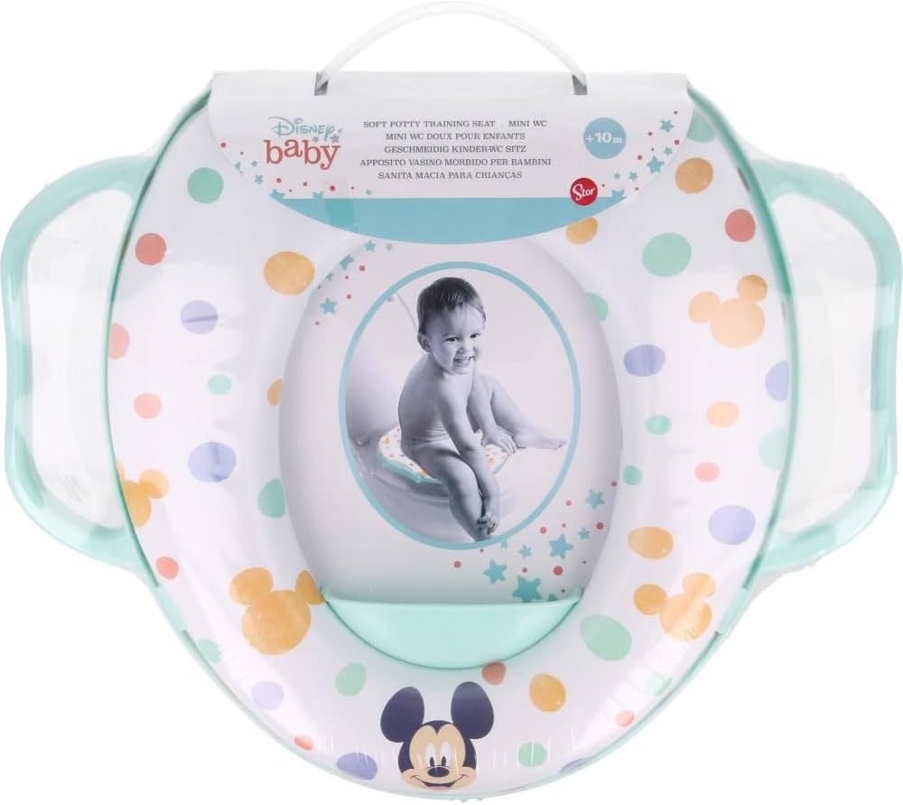 Toilettensitz für Kinder Mickey Disney Universal-WC-Adapter mit Griffen Mickey Maus, Mickey Maus