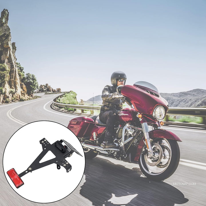 LED-Licht Motorrad Kennzeichenhalter Nummernschildhalter Für Universal Für YZF R1 R3 R6 R15 R25 Fz6