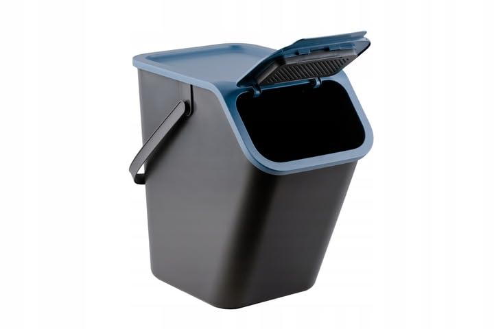 Go Practic Mülleimer Mit Deckel Küche 25 L Click-Function Abfalleimer Mülltrensystem Abfallbehälter