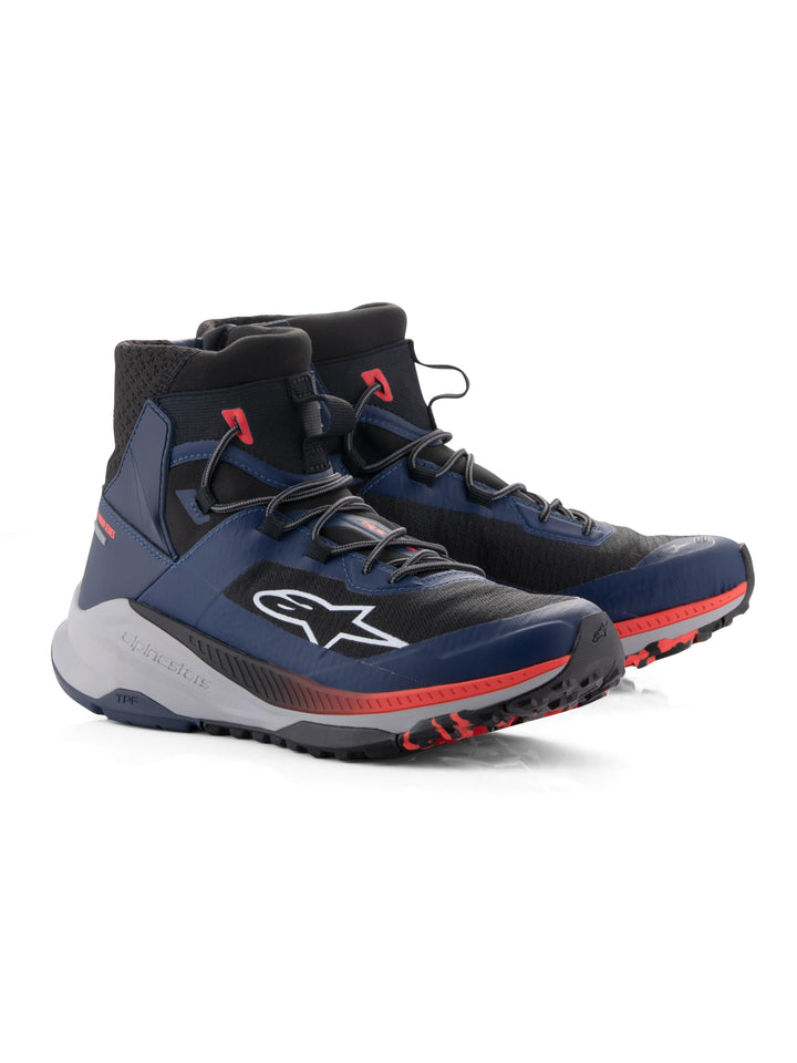 Alpinestars Speedforce XR Motorrad Schuhe, blau/schwarz/rot, 7 40 EU Blau Schwarz Rot, 40 EU Blau Sc