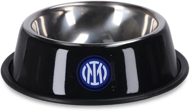 Only4fan S.r.l. PETBOWLSET18INTER, Unisex-Erwachsene Hunde- und Katzen-Set, Schwarz, Grösse M