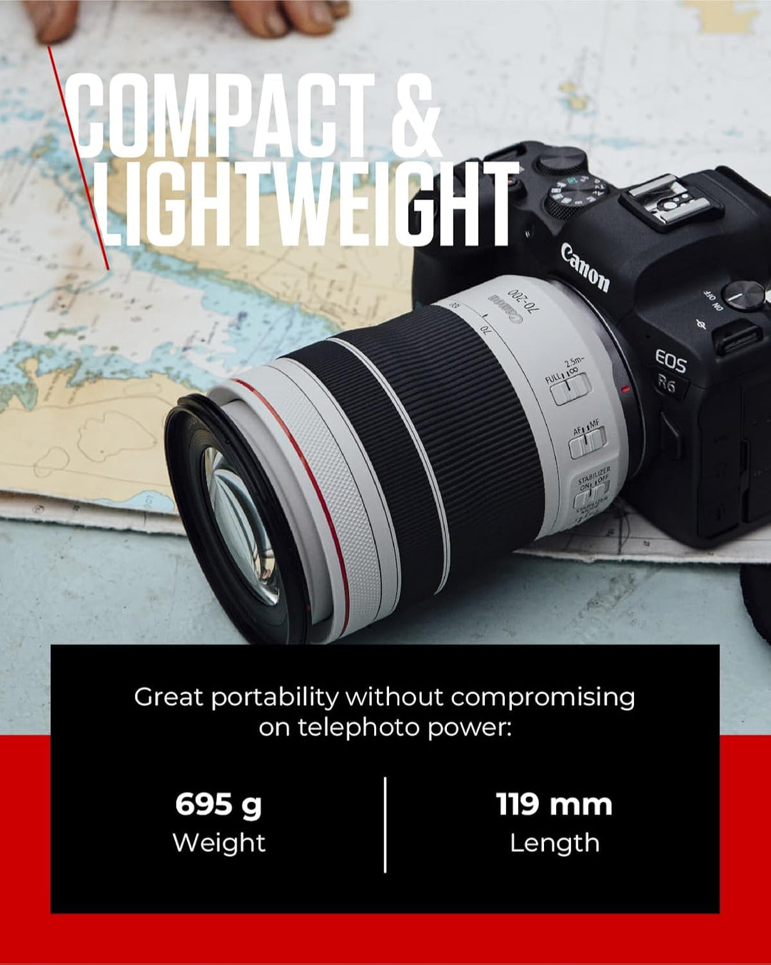 Canon RF 70-200mm F4L is USM Objektiv | Konstante Blendenöffnung von 1:4, kompaktes und leichtes Des