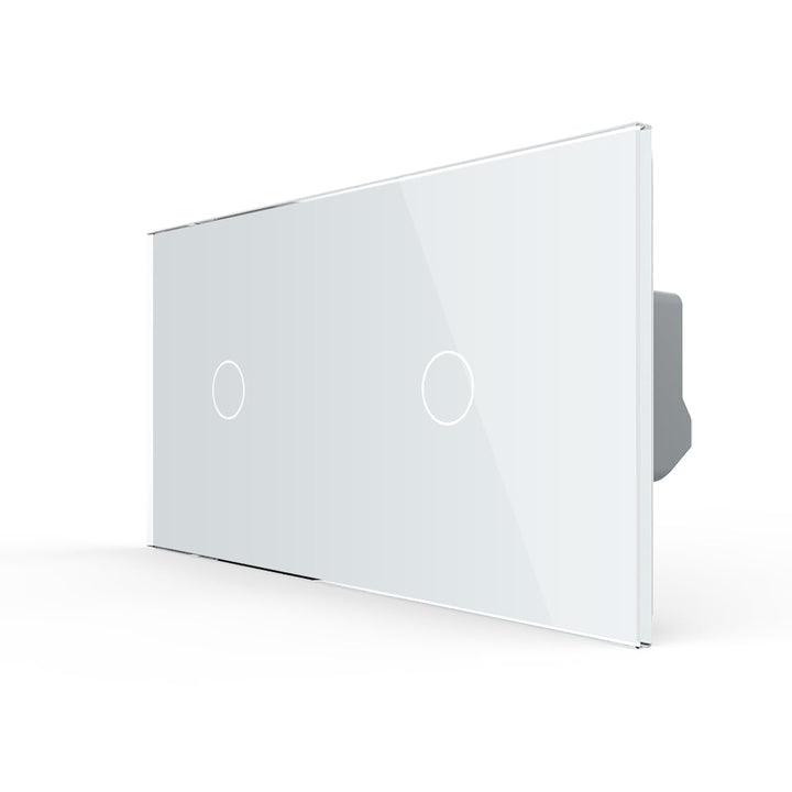 Touch Dimmer Lichtschalter Wandschalter Schalter Unterputz mit Glasblende in weiss