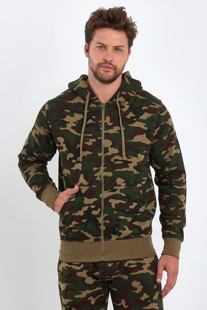 Raff & Taff Herren Zipper Hoodies Kapuzenjacke Sweatjacke Übergangsjacke Jacke Basic Schlicht bis 8X