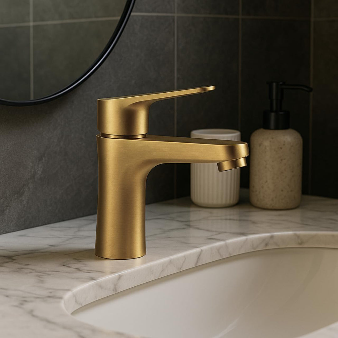 HANT Waschtischarmatur, Wasserhahn Bad, Waschtischarmatur Armatur, Waschbecken Badezimmer Mischbatte