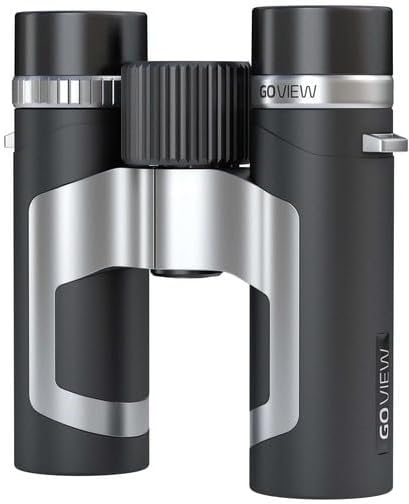 GoView ZOOMR 8x26 kleines, leichtes Fernglas (8-Fach Zoom, Magnesiumgehäuse, inkl. Smartphone-Adapte