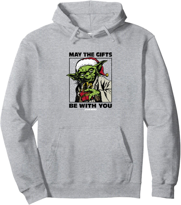 Star Wars Christmas Yoda Boxed Presents Be With You Pullover Hoodie