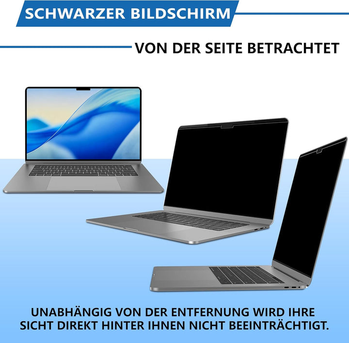 Magnetischer Blickschutzfolie für Macbook Pro 13 Zoll (2016–2022, M1, M2) / MacBook Air 13 Zoll (201