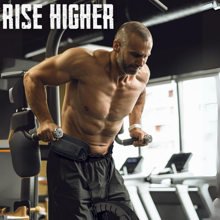 Islero Gewichthebergürtel, Dip-Gürtel für Rückenstütze, Hebegürtel für Männer und Frauen, Bodybuildi