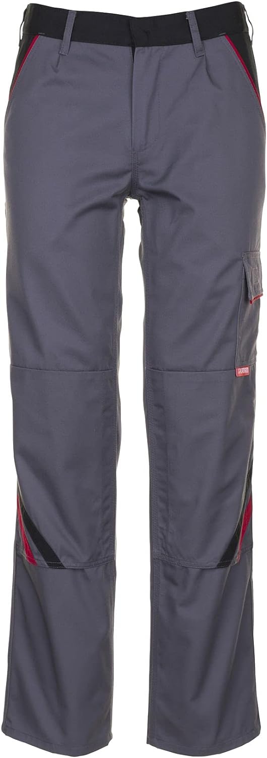 Planam 2322065 Highline Bundhose, Schiefer/Schwarz/Rot, Grösse 65