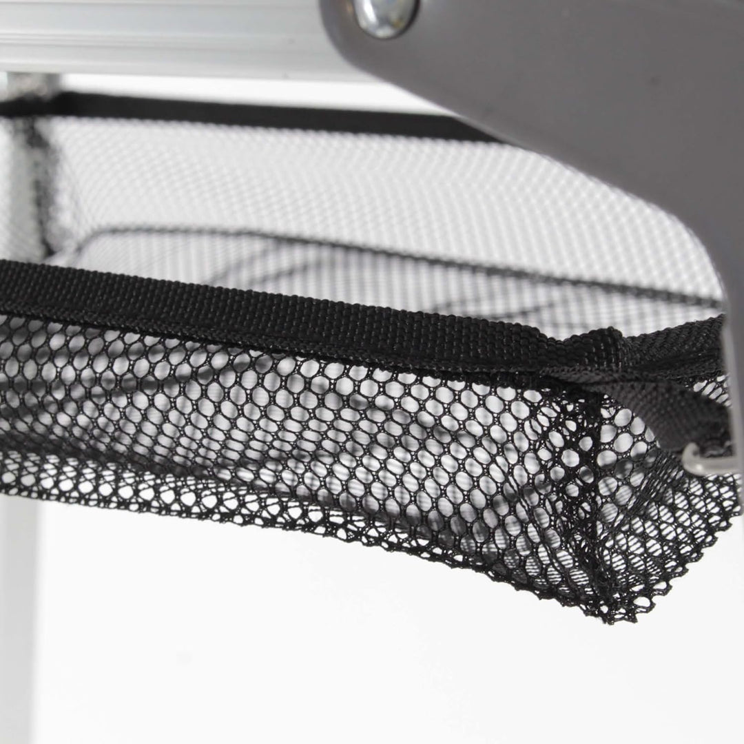 Wiltec Faltbarer Campingtisch 90x53 cm höhenverstellbar Klapptisch aus Aluminium max. 30kg mit aufro