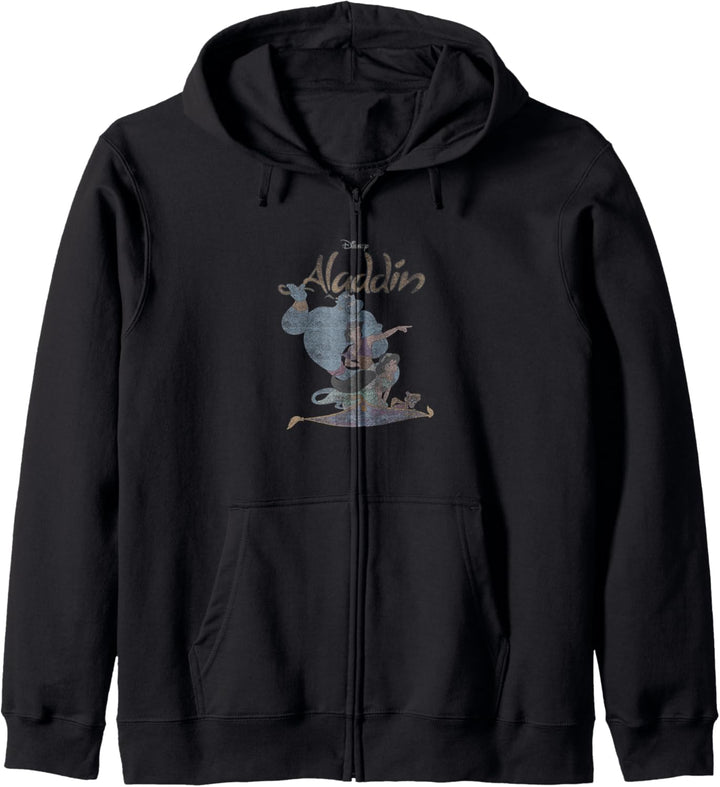 Disney Aladdin Group Shot Distressed Flying Buddies Kapuzenjacke
