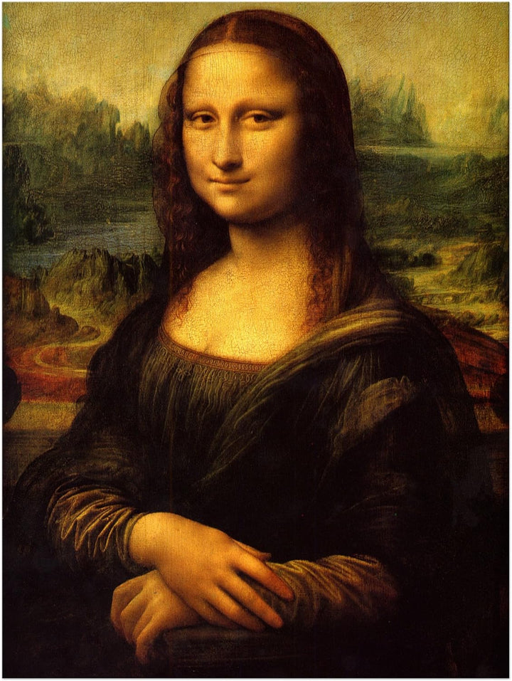 Bilderdepot24 Bild auf Leinwand | Leonardo da Vinci Mona Lisa in 50x60 cm als Wandbild | Wand-deko D