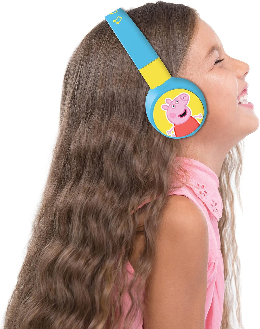 Lexibook, Peppa Pig, 2-in-1-Bluetooth-Kopfhörer für Kinder, Stereo drahtlos/kabelgebunden, kindersic