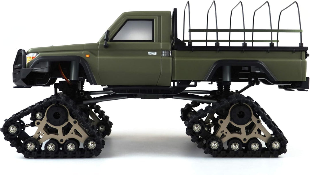 Amewi RC Scale Crawler AMXRock RCX10BTS Pick-Up 1:10, RTR Militär grün
