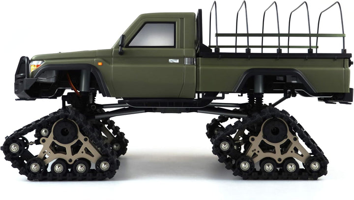 Amewi RC Scale Crawler AMXRock RCX10BTS Pick-Up 1:10, RTR Militär grün