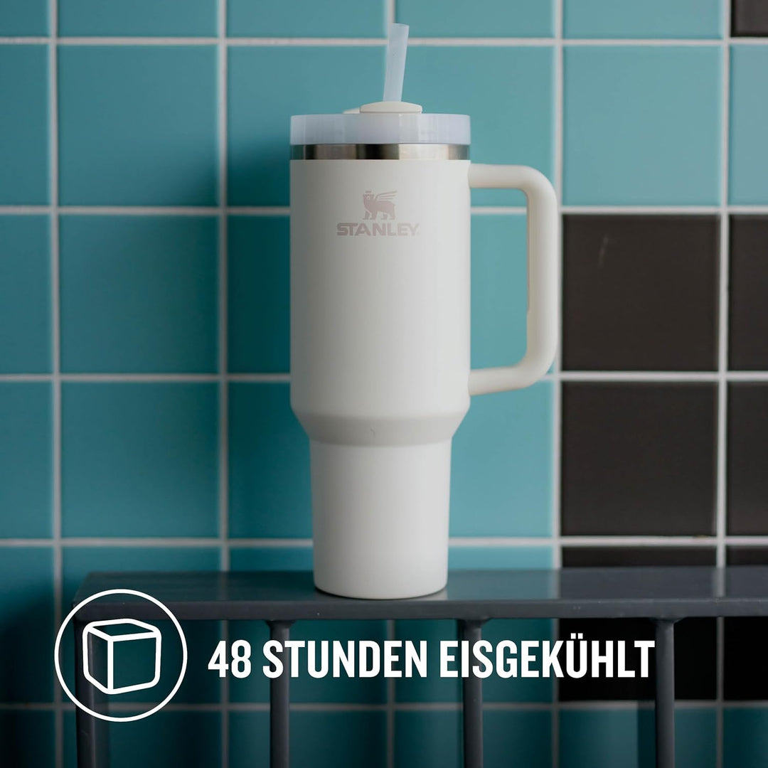 Stanley Quencher H2.0 FlowState Trinkflasche mit Strohhalm 1.2L - Thermobecher Kühlt 11 Stunden - 48
