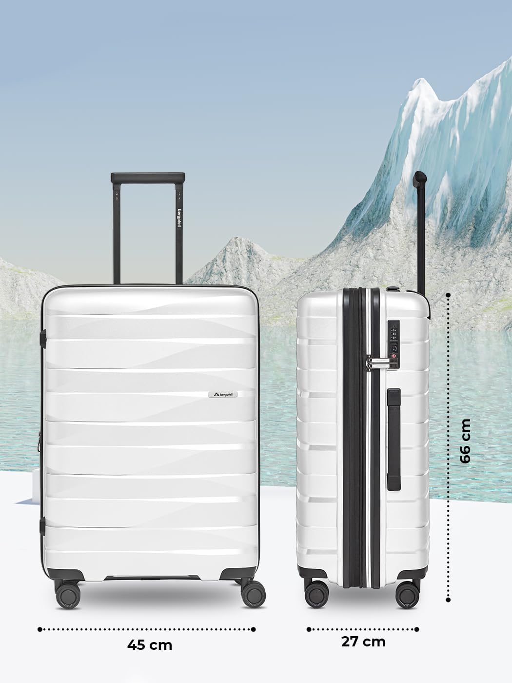 Reisekoffer M Hartschalenkoffer leicht 67 cm | Medium Trolley Unisex Polypropylen nur 3,5 kg langleb