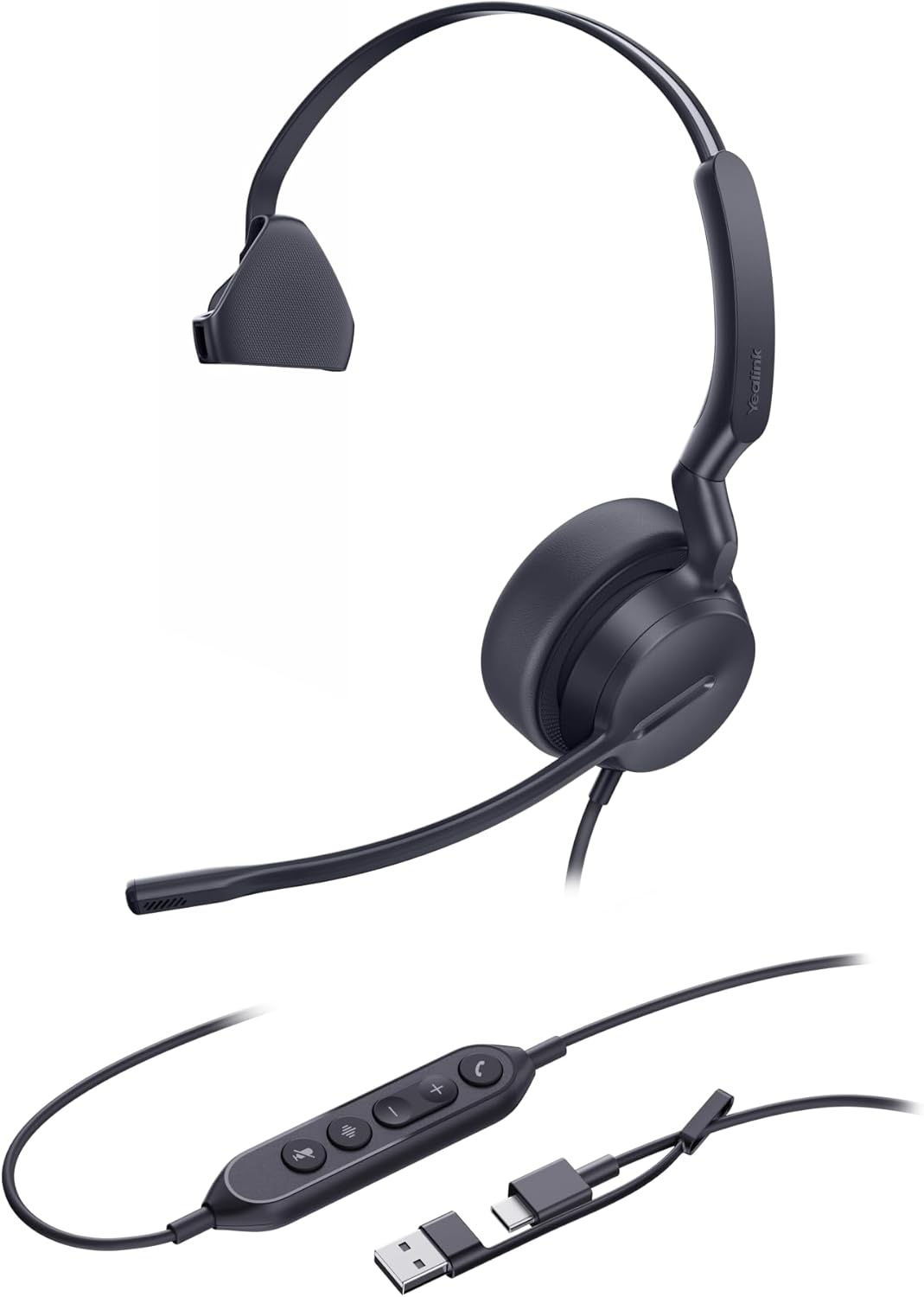 Yealink Headset UH42 Mono UC USB-C/A, UH42 Mono UC