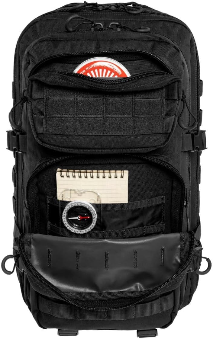 Tactical Polygon Large 36L Taktischer Rucksack – Schwarz | Militär & Outdoor Rucksack Herren | Mit M