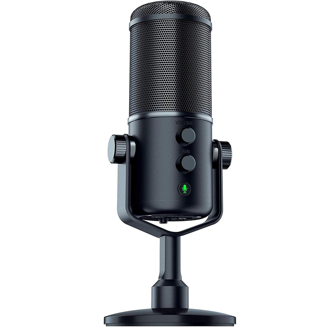 Razer Seiren Elite - USB Kondensator-Mikrofon für Streaming (Kompakt mit integriertem Schockdämpfer,