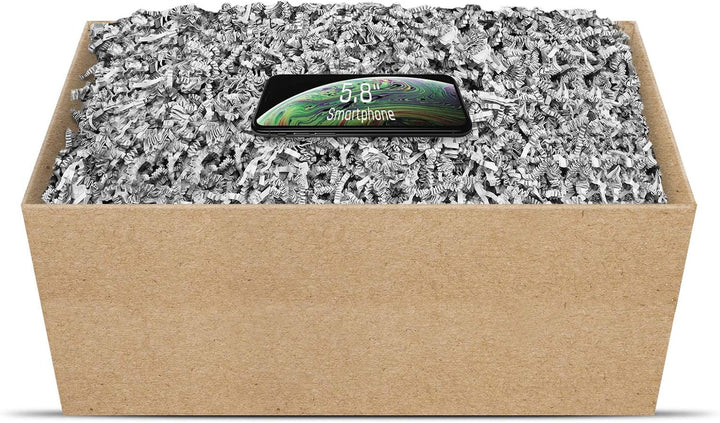 umweltfreundliches Papierfüllmaterial viele Farben 125g-1kg (Silber-grau, 1kg) Silber-grau 1 kg (1er