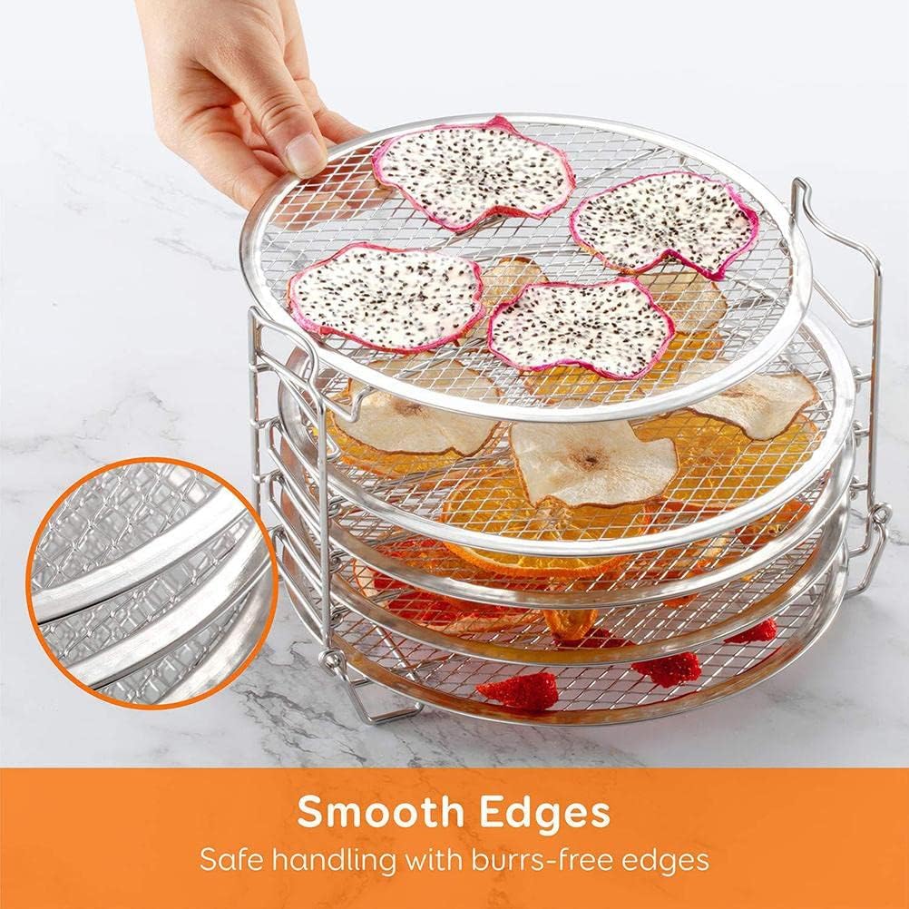Lseqow Dehydrator Rack Dehydrator Stand,304 Stainless Steel Dehydrating Rack,Grill Stand Air Fryer K