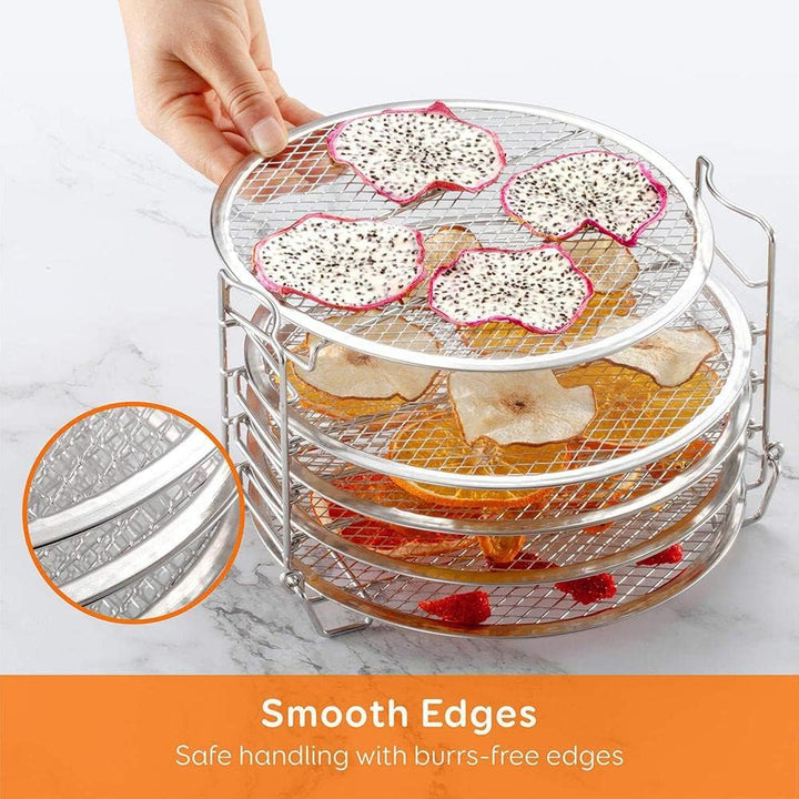 Lseqow Dehydrator Rack Dehydrator Stand,304 Stainless Steel Dehydrating Rack,Grill Stand Air Fryer K