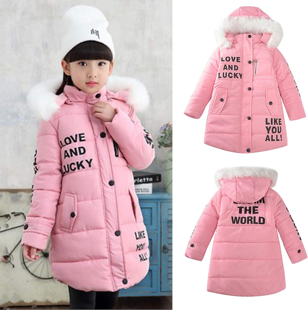 COMIOR Winterjacke Jungen Mädchen Kinder Windbreaker Winterjacke Tops Regenmantel Hooded Jacke Mante
