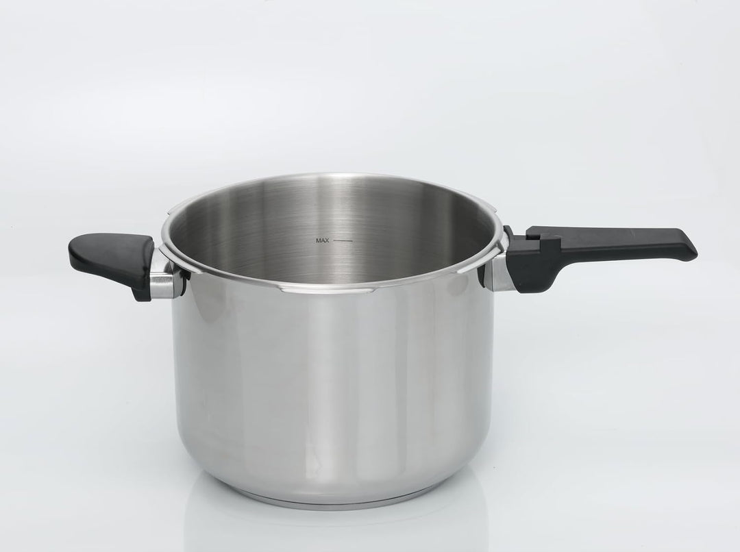 Jata Hogar HOLL2226 Schnellkochtopf aus Edelstahl, 6 Liter, für alle Küchen, Durchmesser 24 cm