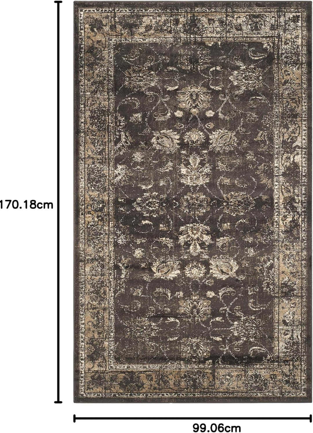 SAFAVIEH Traditionell Teppich für Wohnzimmer, Esszimmer, Schlafzimmer - Vintage Collection, Kurzer F