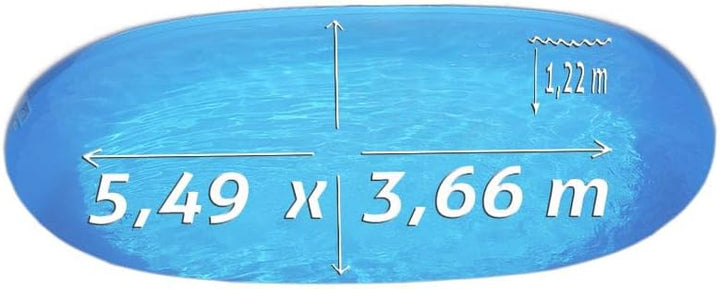 Pool Innenhülle Ersatzfolie - Stärke 0,40 mm - Überlappend - Ohne Biese mit Übermass gefertigt - UV-