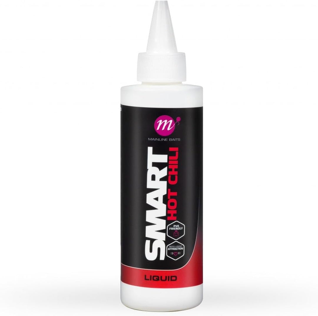 Mainline Baits Smart Liquid Hot Chilli 250 ml | Grobfisch-Flüssigkeitsanzieher | Verwendung mit Boil