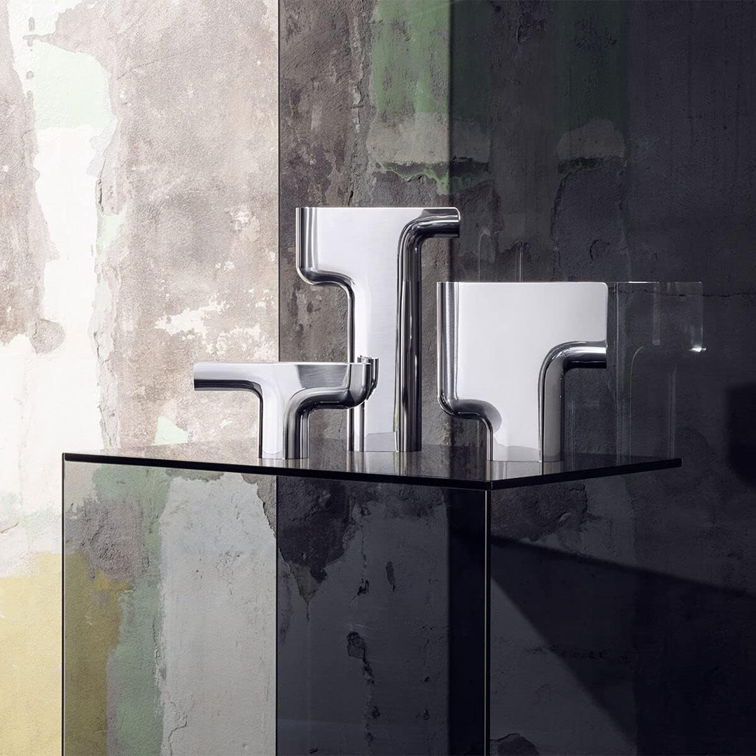 Nendo Vase B, Medium Stainless Steel, Mirror