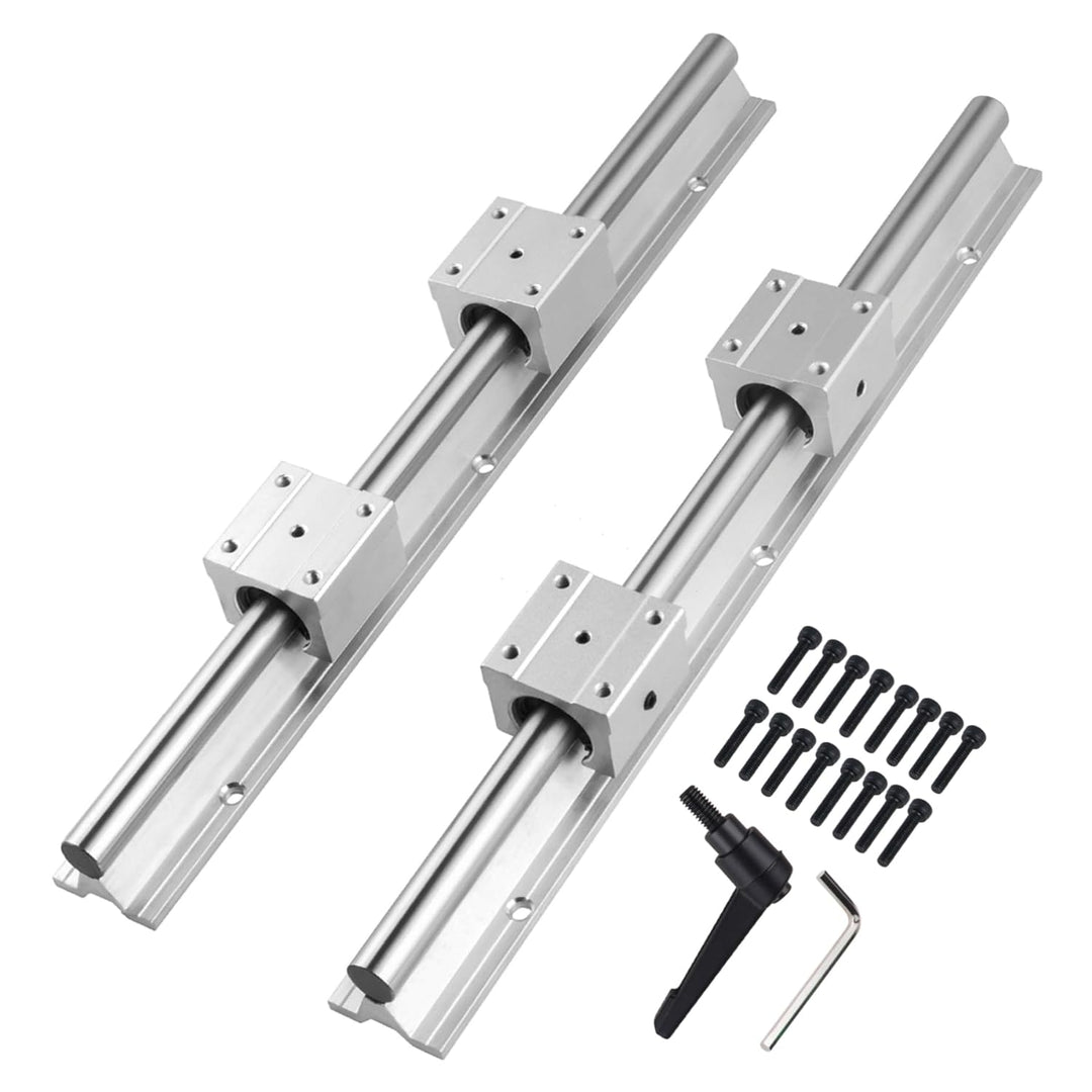 CNCYEAH Linearschiene Führungsschiene, 2 Stück Linearschiene 1200 mm Linearlager-Gleitset mit 2 Line