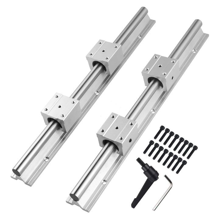 CNCYEAH Linearschiene Führungsschiene, 2 Stück Linearschiene 1200 mm Linearlager-Gleitset mit 2 Line