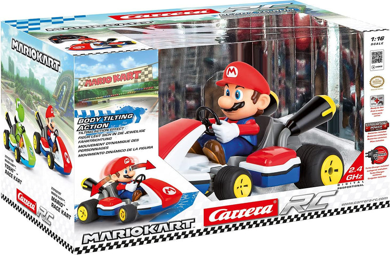 Carrera RC 370162107X Mario - Race Kart 1:16 RC Einsteiger Modellauto Elektro Strassenmod