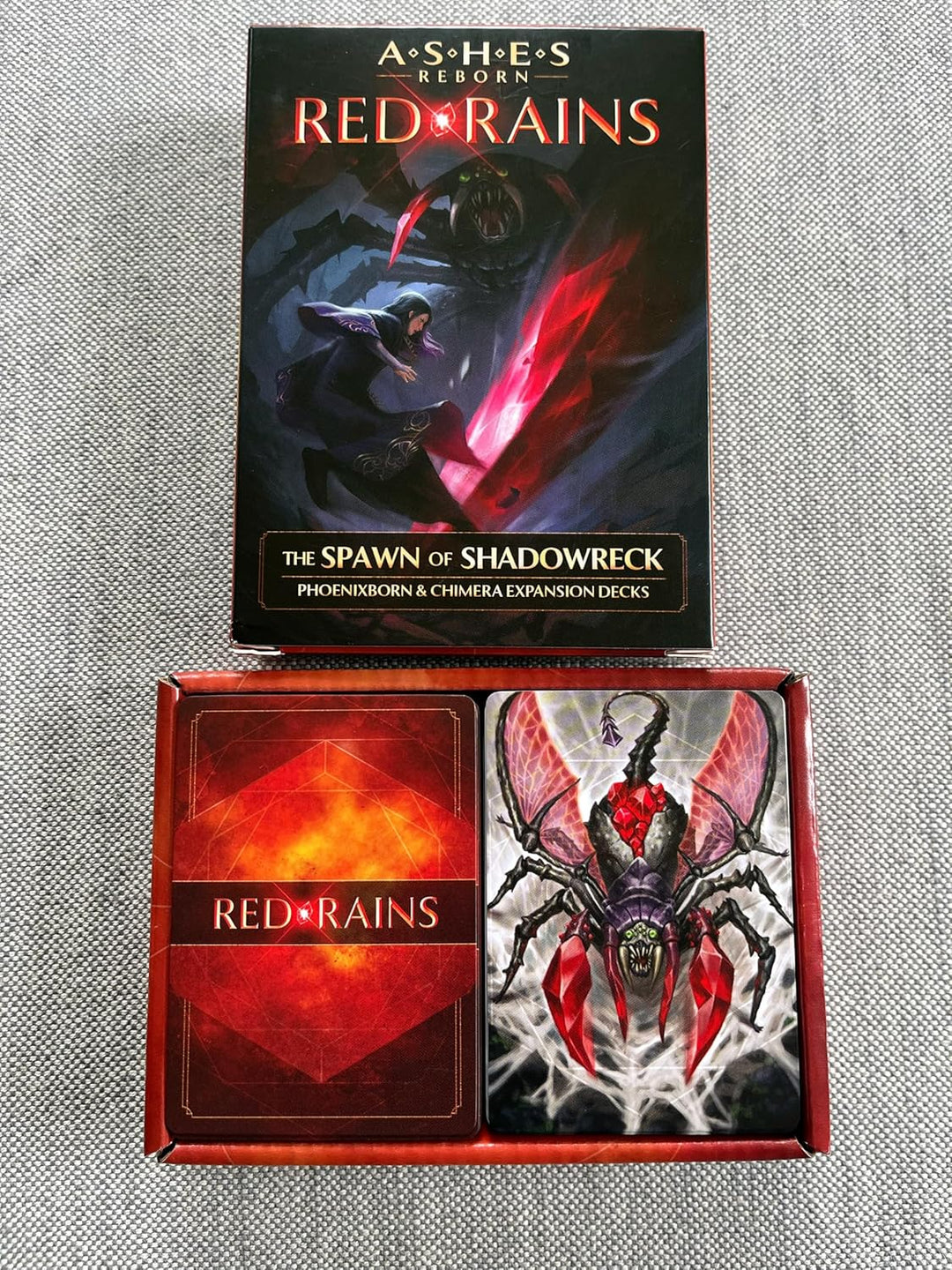 Plaid Hat Games | Ashes Reborn Red Rains: The Spawn of Shadowreck Expansion | Card Game | 2 Players