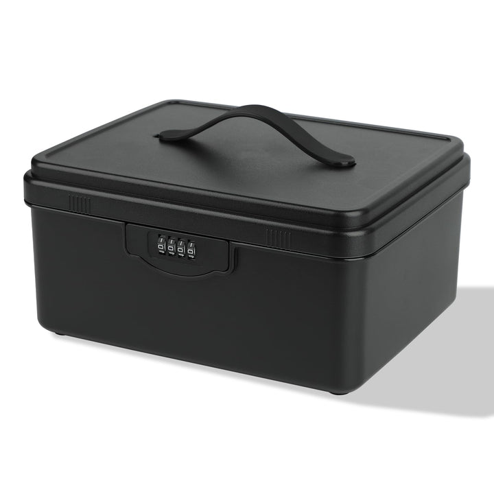 Abschliessbare Box mit Zahlenschloss, 9L Medikamentenbox mit Griff Verschliessbare Box, Doppellagig