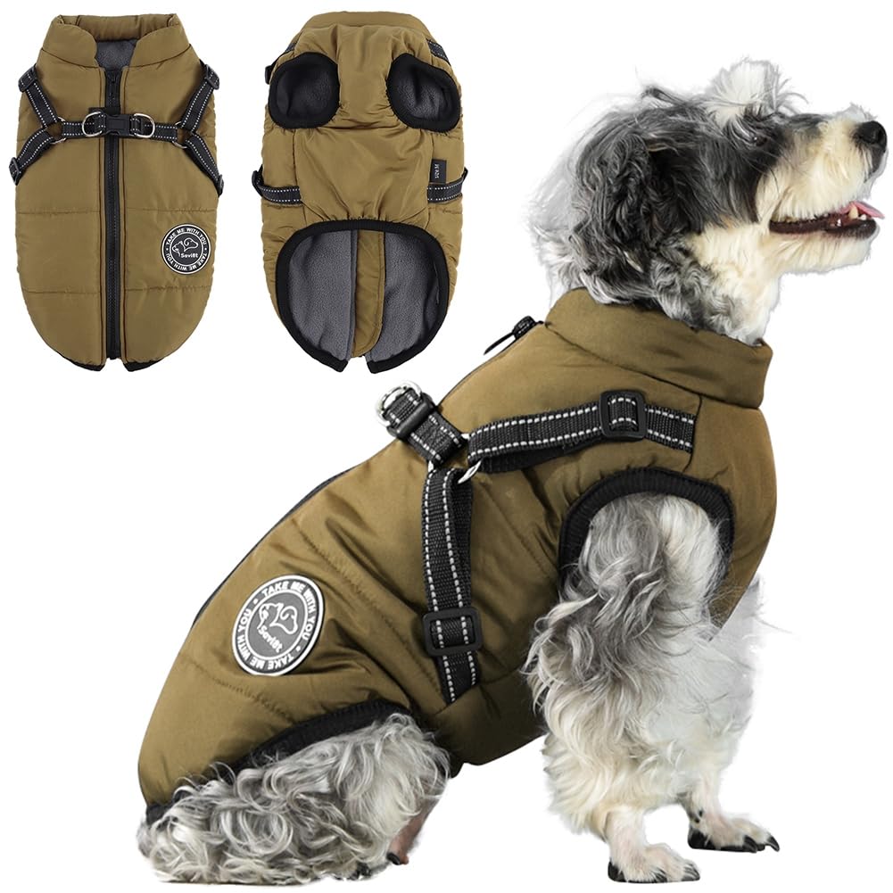 Savlot Hundejacke Winterweste Jacken Hundemantel Hundepullover Haustier Skifahren Kostüm Ärmellose B