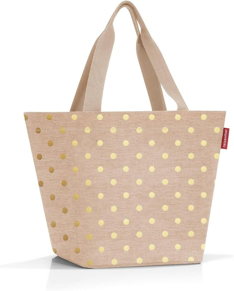 reisenthel shopper M in metallic dots coffee – Geräumige Shopping Bag und edle Handtasche in einem –