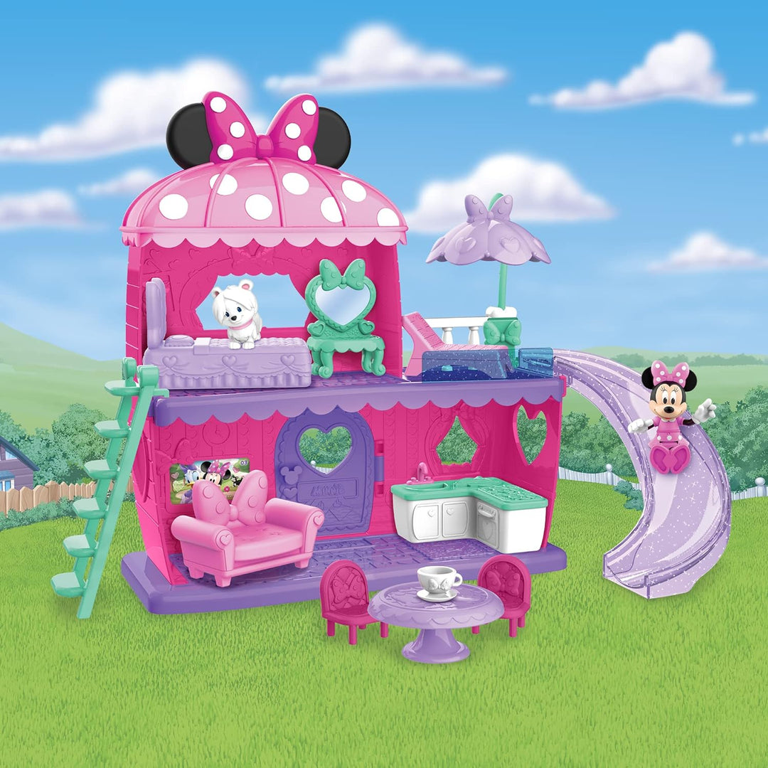 MICKEY&MINNIE, La Maison de Minnie, 13 Teile, Figuren und Zubehör, Spielzeug für Kinder ab 3 Jahren,