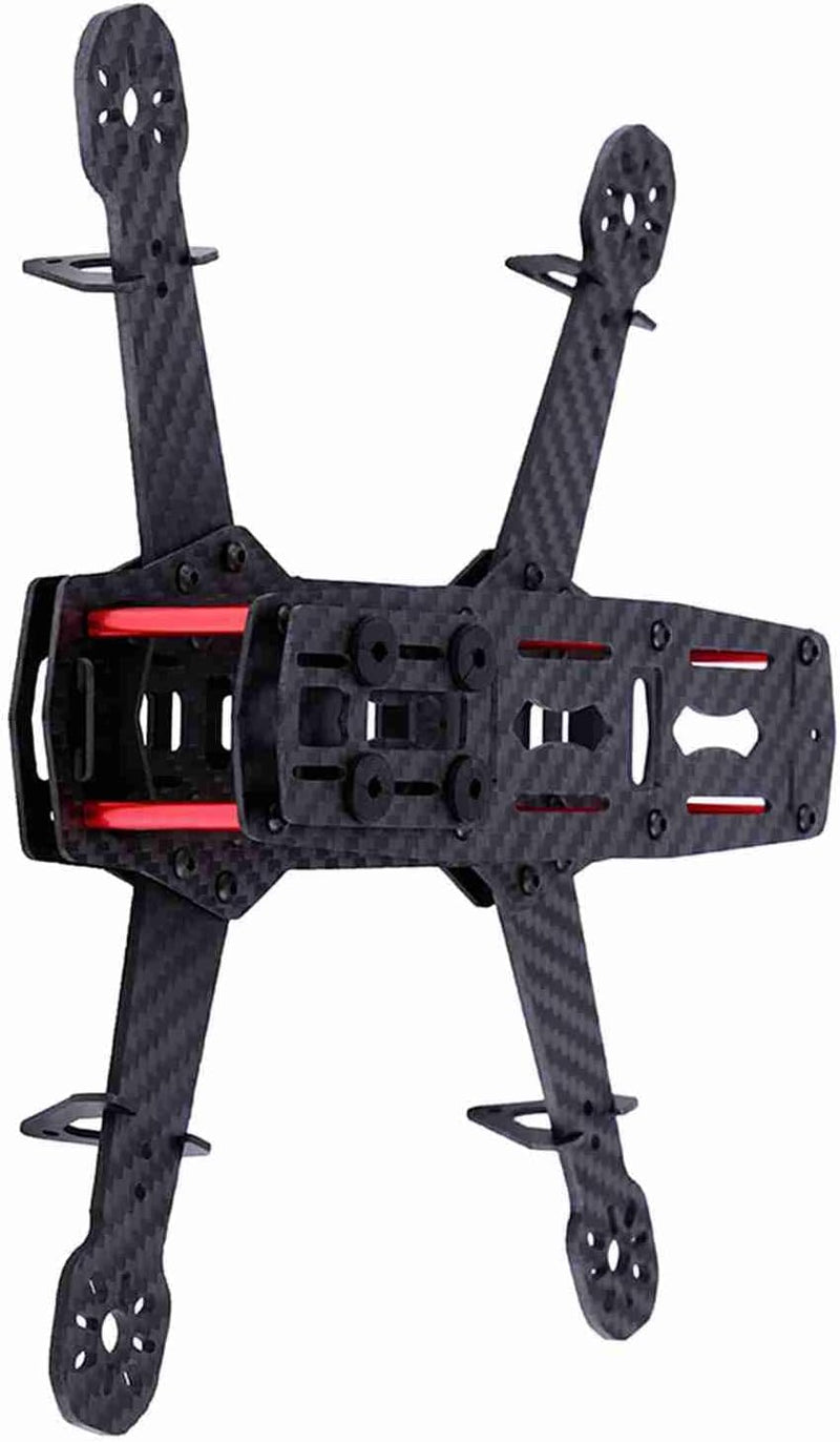 Quadcopter-Rahmen-Kit, 250-mm-FPV-Carbon-Renn-Drohnenrahmen Flugzeugrahmen-Zubehör für die 4-Achs-FP