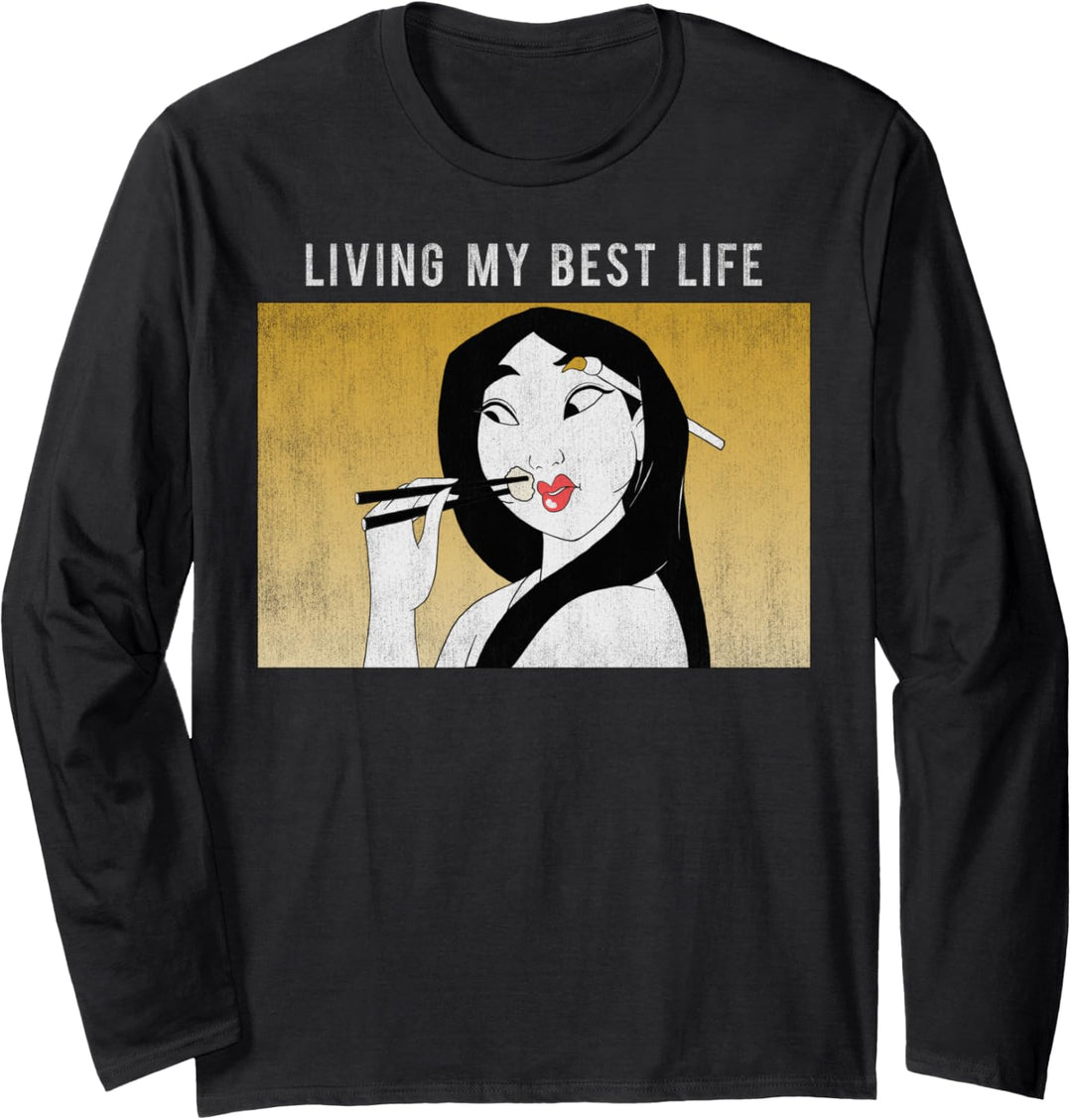 Disney Mulan Living My Best Life Langarmshirt