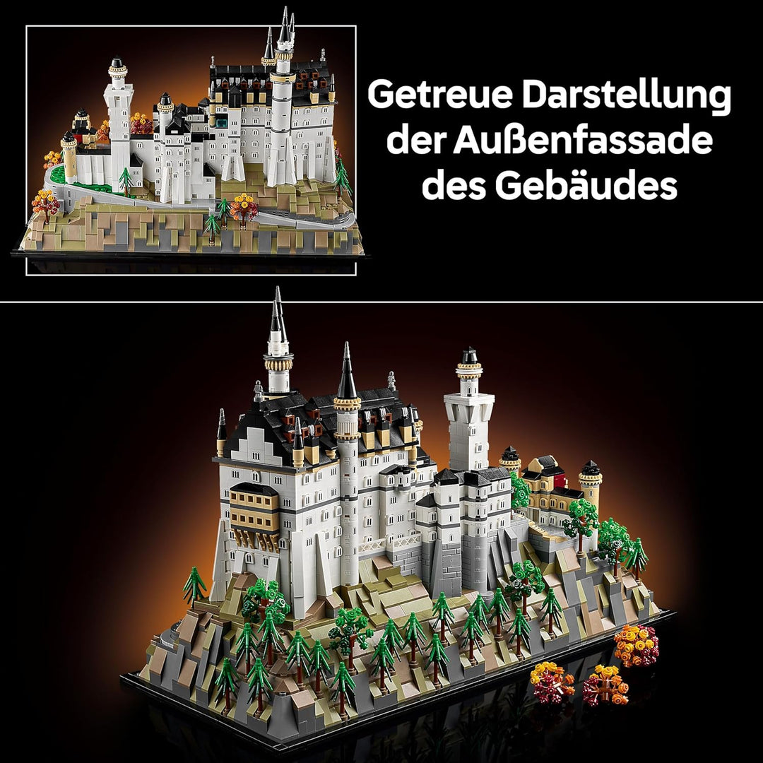 LEGO Architecture Schloss Neuschwanstein - Kreatives Bastelset und Konstruktionsspielzeug - Spielzeu