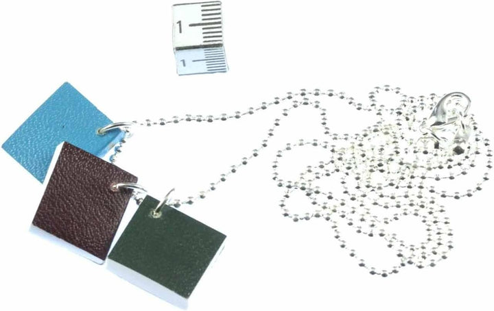 Miniblings 3er Bücher mit Seiten Halskette - Handmade Modeschmuck I Kette mit Anhänger Länge: 80cm -