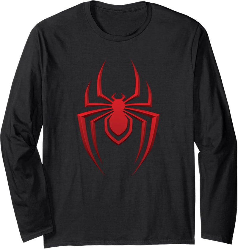 Marvel Spider-Man: Miles Morales Game Spider Icon Langarmshirt