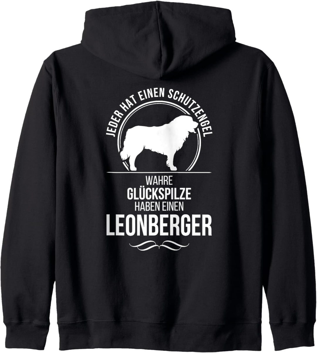 Leonberger Schutzengel Hund Hunde Hundespruch Kapuzenjacke