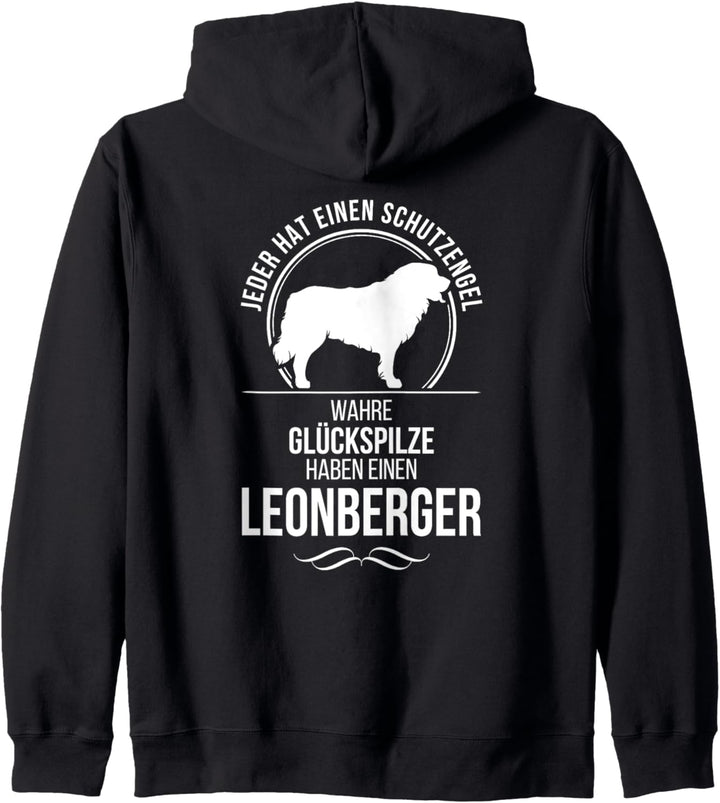 Leonberger Schutzengel Hund Hunde Hundespruch Kapuzenjacke