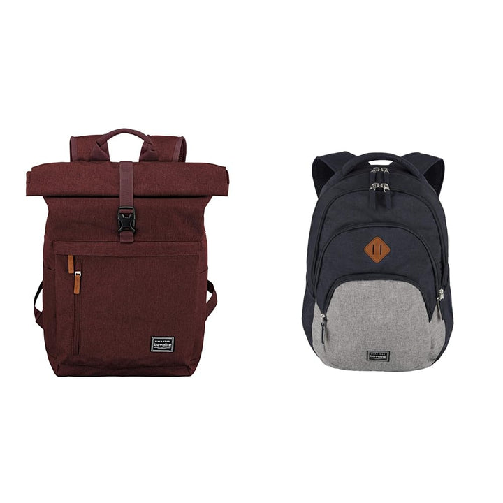 Travelite Handgepäck Rucksack mit Laptop Fach 15,6 Zoll &amp; Rucksack Handgepäck mit Laptop Fach 15,6 Z